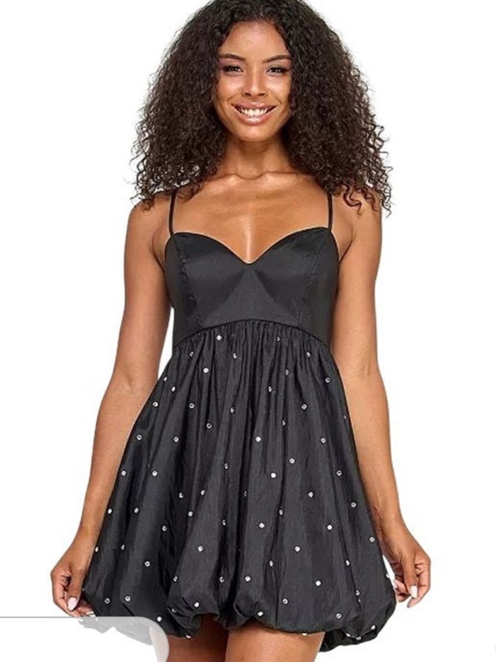 Seni & Cade Embellished Bubble Mini Dress – Size 1/2 (XS) – NWT